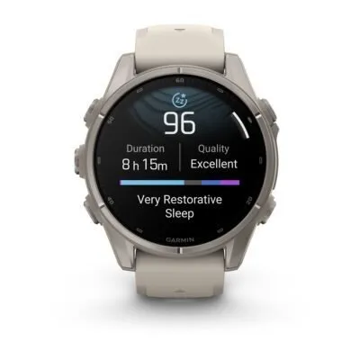 Garmin fēnix 9 43 mm Titanium / Fog Grey Silicone