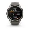 Garmin fēnix 9 43 mm Titanium / Pebble Grey Silicone