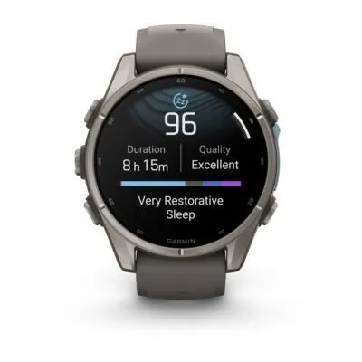 Garmin fēnix 9 43 mm Titanium / Pebble Grey Silicone