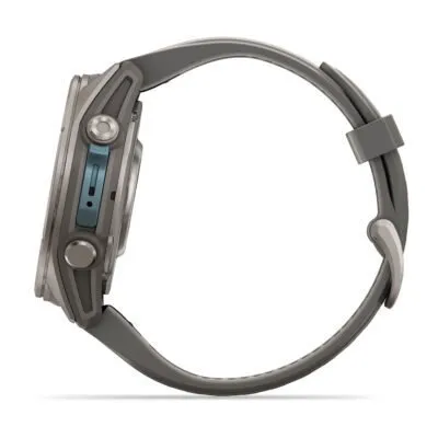 Garmin fēnix 9 43 mm Titanium / Pebble Grey Silicone