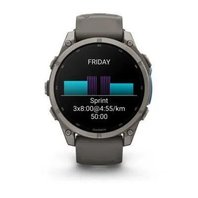 Garmin fēnix 9 47 mm Titanium / Pebble Grey Silicone
