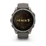 Garmin fēnix 9 47 mm Titanium / Pebble Grey Silicone Garmin fēnix 9 47 mm Titanium / Pebble Grey Silicone