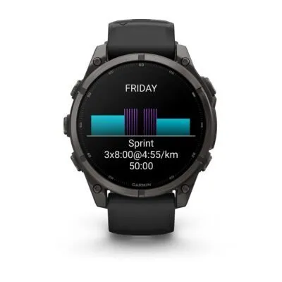 Garmin fēnix 9 47 mm Carbon Grey DLC Titanium / Black Silicone
