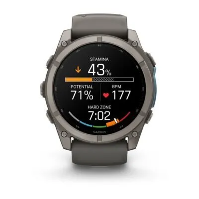 Garmin fēnix 9 51 mm Titanium / Pebble Grey Silicone