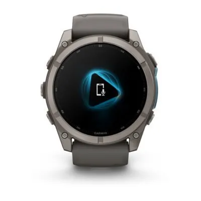 Garmin fēnix 9 51 mm Titanium / Pebble Grey Silicone