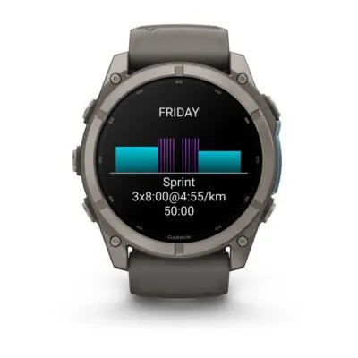 Garmin fēnix 9 51 mm Titanium / Pebble Grey Silicone