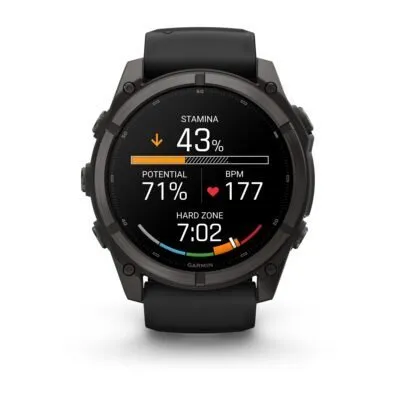 Garmin fēnix 9 51 mm Carbon Grey DLC Titanium / Black Silicone