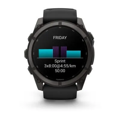 Garmin fēnix 9 51 mm Carbon Grey DLC Titanium / Black Silicone