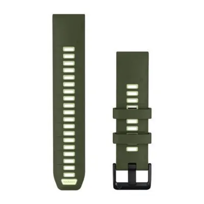 Garmin QuickFit 22 Watch Band Olive Drab / Citron Silicone Garmin QuickFit 22 Watch Band Olive Drab / Citron Silicone