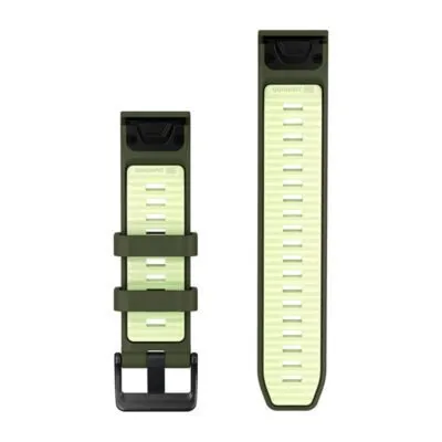 Garmin QuickFit 22 Watch Band Olive Drab / Citron Silicone Garmin QuickFit 22 Watch Band Olive Drab / Citron Silicone