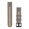 Silver Grey / Yellow Flare • QuickFit • 22 mm • Silicone