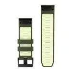Garmin QuickFit 26 Watch Band Olive Drab / Citron Silicone Garmin QuickFit 26 Watch Band Olive Drab / Citron Silicone
