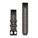 Garmin QuickFit 22 Watch Band Pebble Grey Silicone Garmin QuickFit 22 Watch Band Pebble Grey Silicone