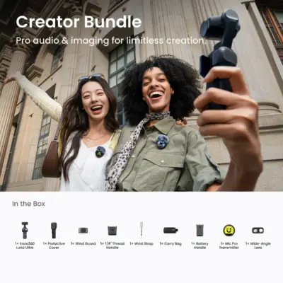 Insta360 Luna Ultra Creator Bundle, Cosmic Black Insta360 Luna Ultra Creator Bundle, Cosmic Black