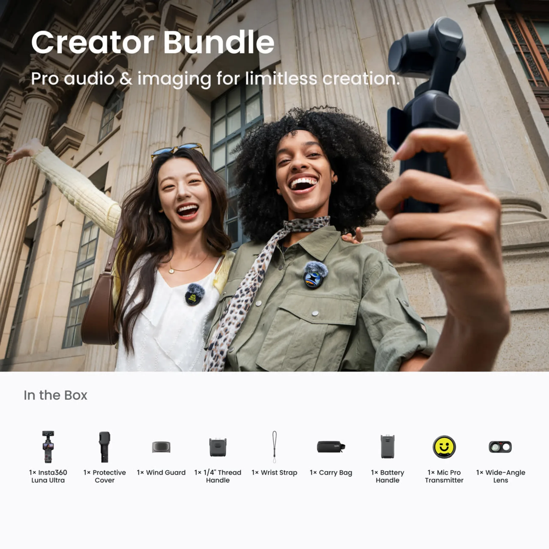 Insta360 Luna Ultra Creator Bundle, Cosmic Black
