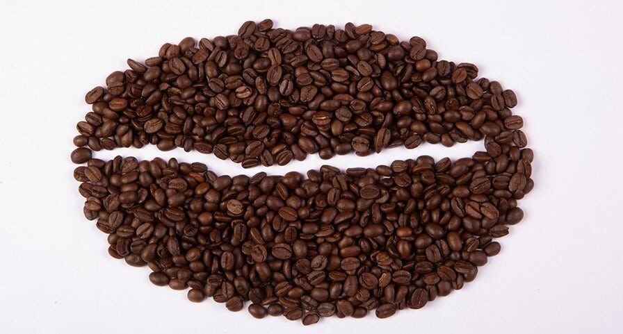 Roasted coffee beans as a source of caffeine