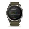 Garmin Enduro 4 Titanium / Dark Olive ComfortFit Fabric Band