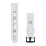 Garmin QuickFit 20 Watch Band Whitestone/Ice Blue Silicone