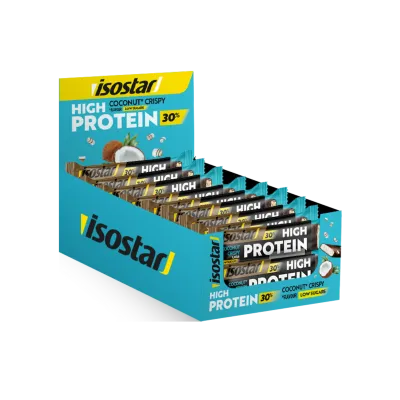 Isostar High Protein Coconut Bars 55g x 16 Isostar High Protein Coconut Bars 55g x 16
