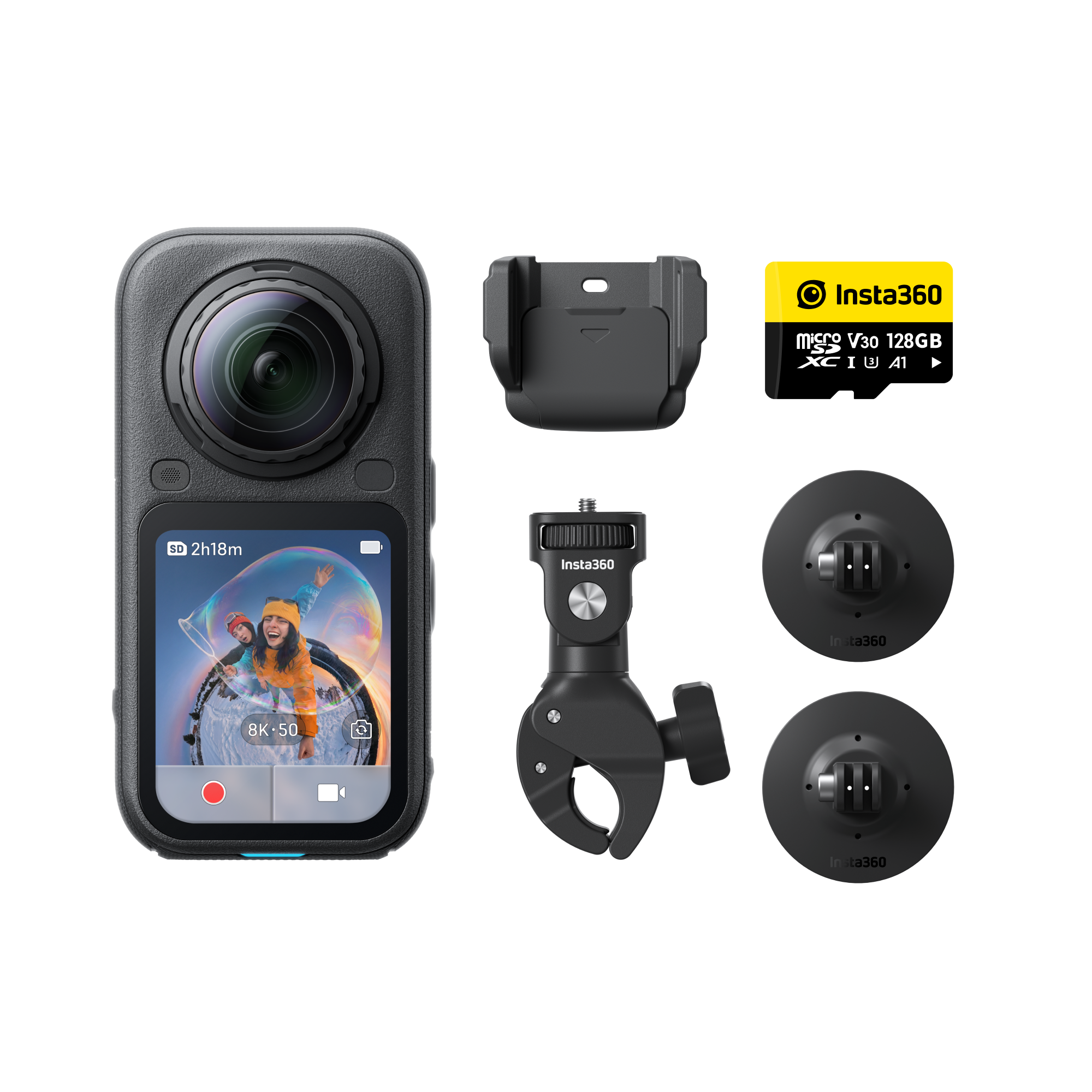 Insta360 X6 Motorcycle Bundle Midnight Black